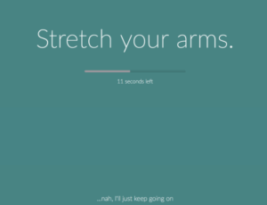Stretchy break reminder app