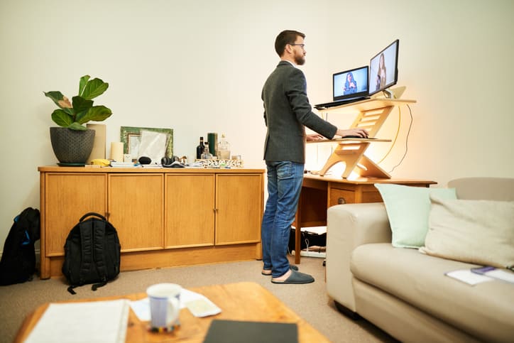 standing desk for working