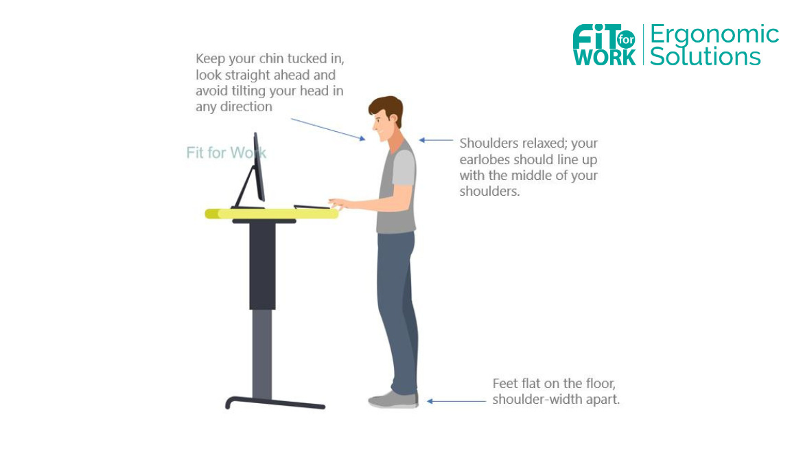 key elements of correct standing posture