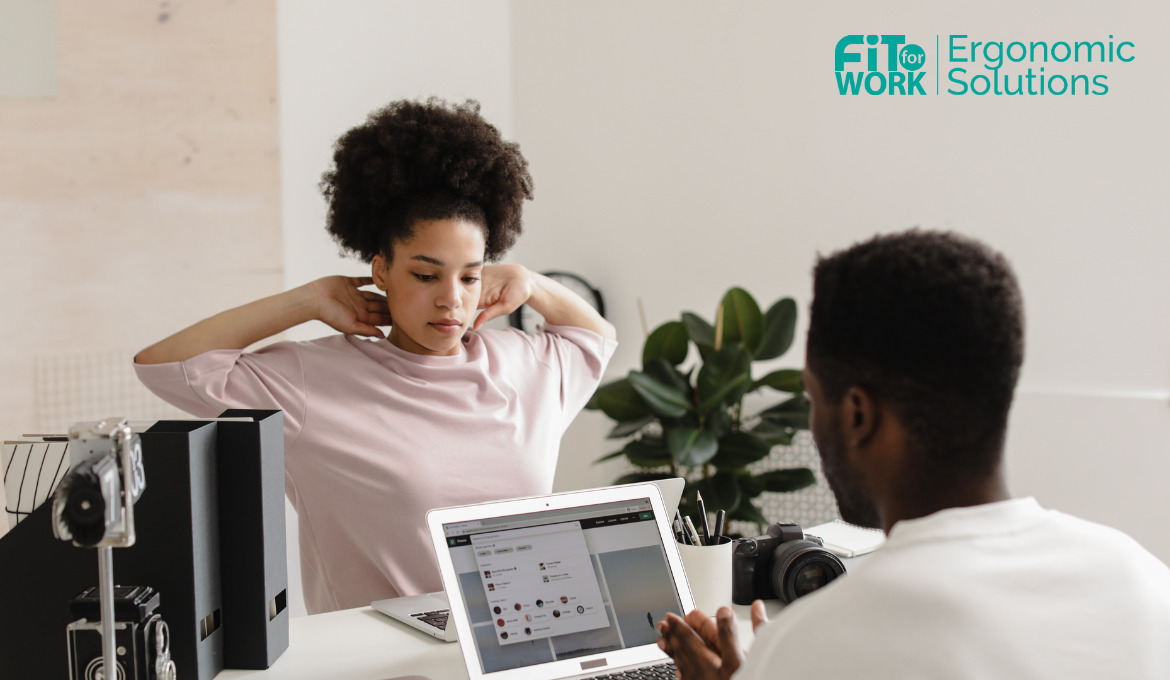 employees can do desk stretches for the better posture