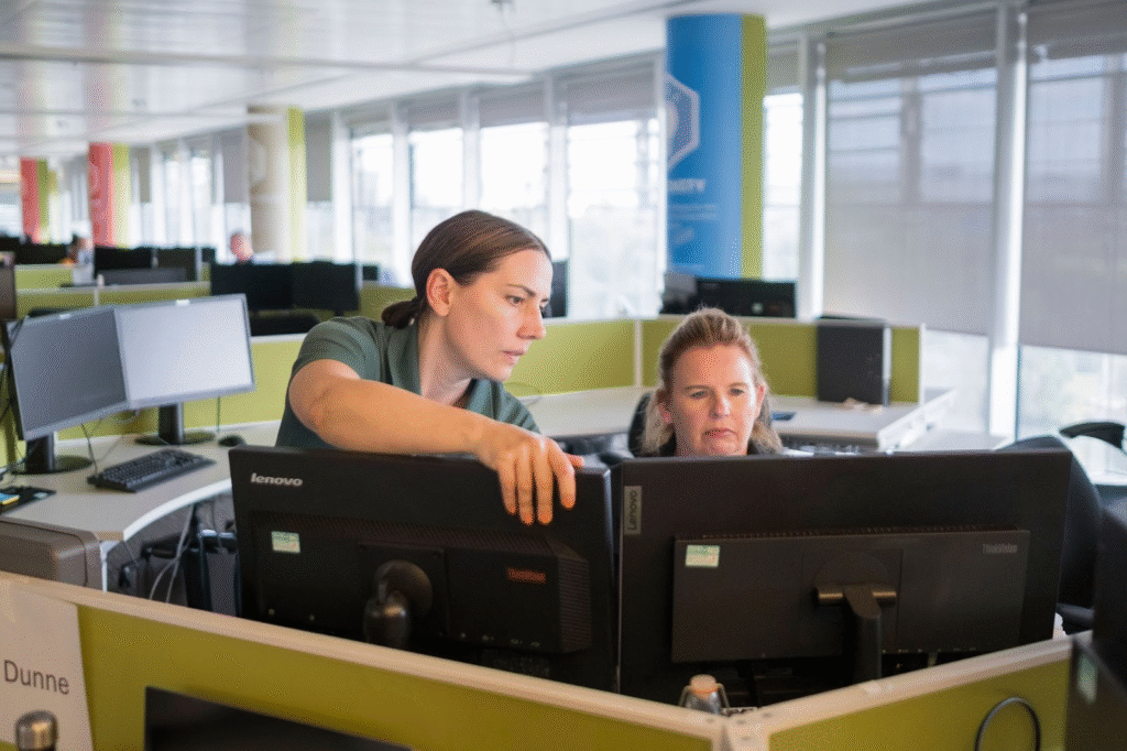 An office ergonomic assessment checklist in action.