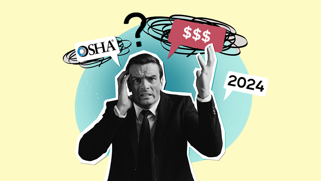 A man confused by OSHA fines when it comes to workplace noncompliance