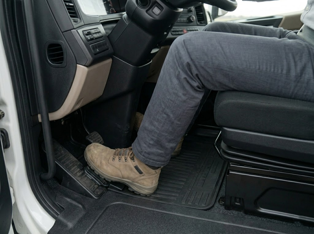 Correct bent knee, gap behind knee, using pedals.