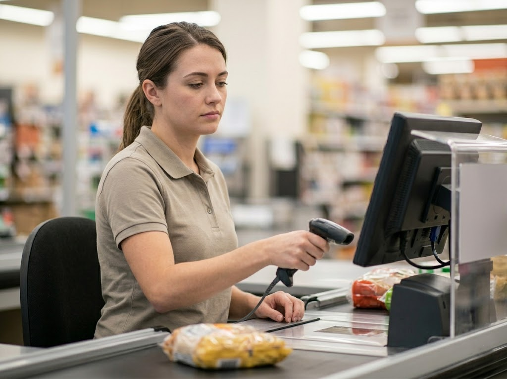 Cashier repeatedly scanning items causing overuse. 